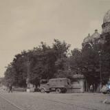 Краснодар. 1942 год. Оккупация. Угол улиц Мира и Седина, вид на запад