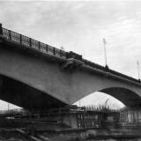 Краснодар. Строительство моста через реку Кубань, 50-е годы.