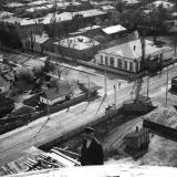 Екатеринодар. Вид с Екатерининского собора на пересечение улиц Екатерининской и Борзиковской, 1909 год.