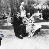 Краснодар. Горпарк, у фонтана, 1950-е годы