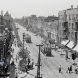 Краснодар. Улица Красная, вид на юг, от перекрёстка с Пролетарской, около 1938 года
