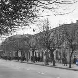 Краснодар. Улица Красная, вид на перекресток с Орджоникидзе, ноябрьские праздники 1964 года
