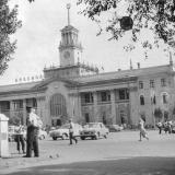 Краснодар. Вид на железнодорожный вокзал Краснодар 1. Август 1967 года