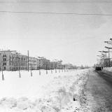 Краснодар. Зимним днём на улице Красной. 1962 год