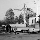Краснодар. Грузовой трамвай на перекрёстке улиц Карла Либкнехта и Таманской.
