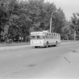 Краснодар. Троллейбус маршрута №7 на улице Гагарина, 1978 год.