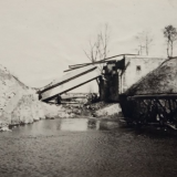 Взорванный мост недалеко от Темрюка (февраль 1943, точное место съемки неизвестно)