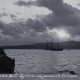 Геленджик. Общий вид бухты на закате Солнца, до 1917 года