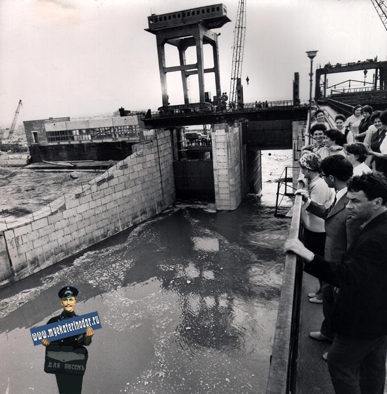 Краснодар. Водосбросное сооружение Краснодарского водохранилища, 17.05.1973 года