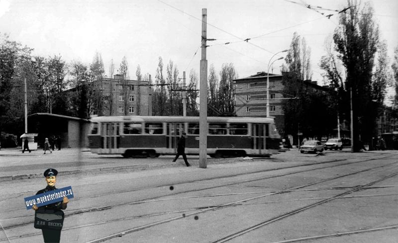 Краснодар. Перекресток ул. Ставропольской и Стасова, 1985 год